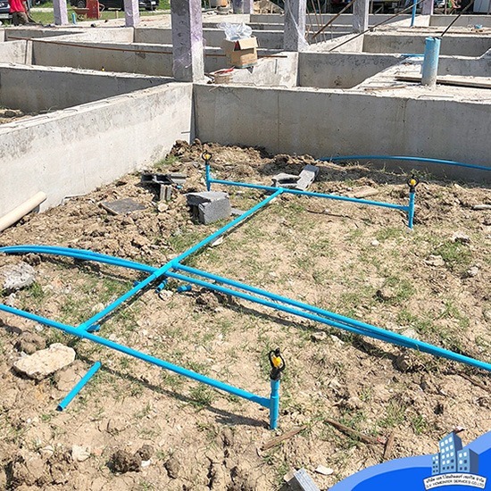 รับเหมาวางระบบท่อปลวก เดินท่อปลวกโดยมืออาชีพ - กำจัดปลวก บางบัวทอง เอส วี โฮมอินเตอร์